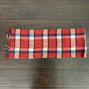 UGG Quality Tex Woolmark Australia Merino Wool Multicolor Check Pattern Scarf